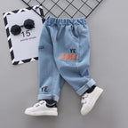 Baby Boy Clothes 0-5 Years Old Spring And Autumn Cotton Suit Boy Letter Plaid Hooded Shirt + Pants Baby Boy Two-Piece Suit