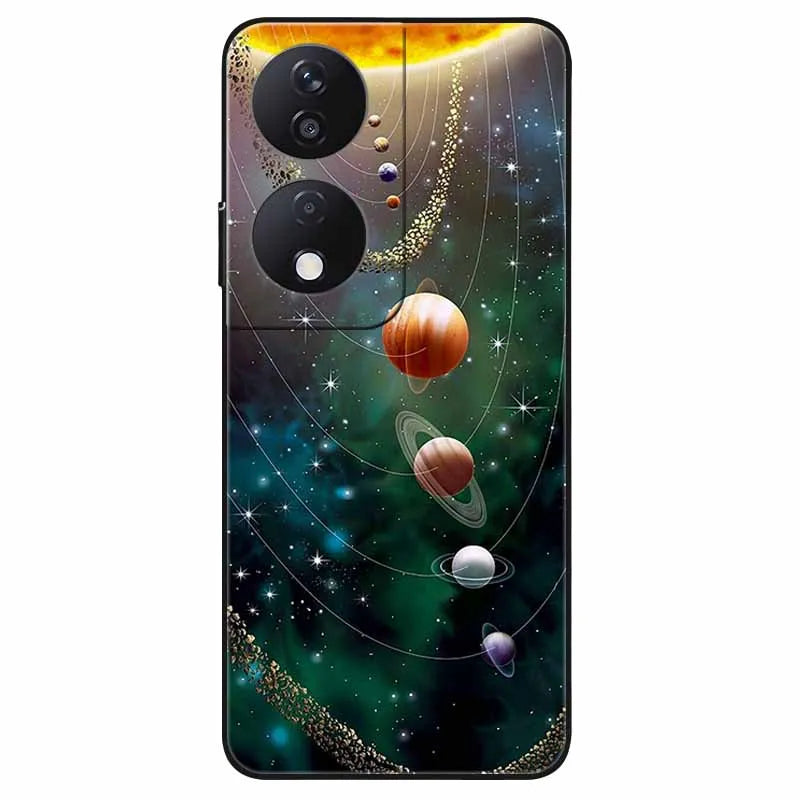 For Honor 90 Smart 5G Case 6.8'' Animal Painted Wolf Lion Silicon Phone Cover For Honor 90 Smart TPU Coques Protect Shell Capa