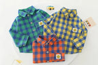 Baby Boy Clothes 0-5 Years Old Spring And Autumn Cotton Suit Boy Letter Plaid Hooded Shirt + Pants Baby Boy Two-Piece Suit