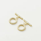2-6Sets 14K/18K Gold Plated Brass OT Clasp Toggle Clasps Connector for DIY Bracelet Necklace Jewelry Making Findings Accessories