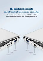 2026 Office Laptop Windows 11 intel core i7 8650U intel Atom x7 A3950 14.1 inch Notebook Computer PC 1920*1080P 12GB RAM 2TB SSD