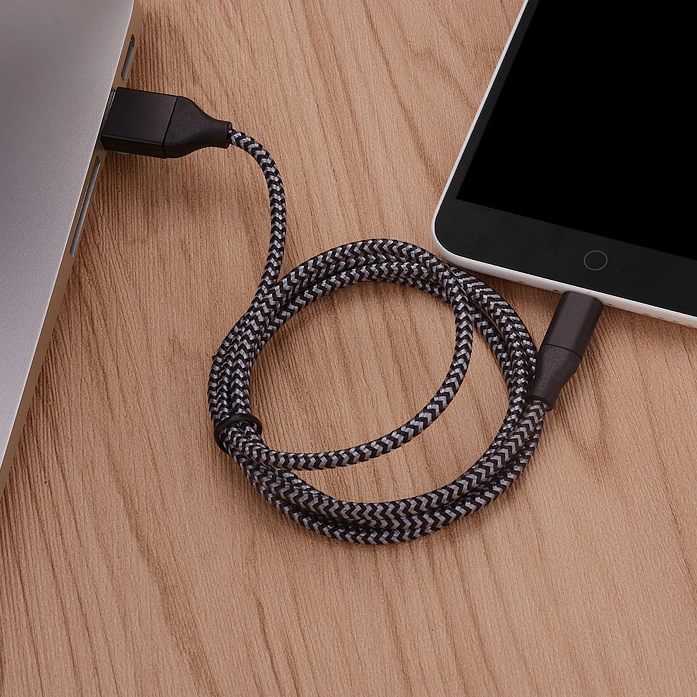 Android Data Cable Fast Charging Cable for Older Phones with Trapezoidal Port Charger Cable Dual-Engine Micro USB Suitable for Huawei Xiaomi Vivo Meizu Honor Oppo Android Car Fast Charging Cable 1m