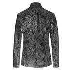 Bright Red Men Luxury Small Sequin Suit Jacket, Black / Green Fashion Male Wedding Dance Party Bar KTV  Blazers Coat.