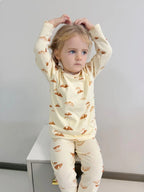 1-6T Toddler Kid Baby Boy Girl Clothes Set Cotton Infant Homewear Casual Top Pant Suit Childrens 2pcs Pajamas Set Outfit