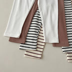 Baby clothes 0-6 year old children's pants striped cotton girls solid color leggings casual striped thin new boys elastic pants