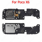 Loudspeaker For Xiaomi Poco X5 X6 Pro 5G X2 X3 NFC X4 GT Loud Speaker Buzzer Ringer Sound Module Replacement Parts