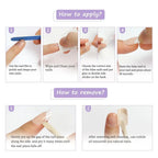 Artificial Press On False Nails Long Acrylic Faux Ongle For Girl Gluing Dark Brown Full Cover Finger Tips Manicure Tool