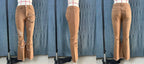 2026 Spring New Arrival Women's Pink Jeans, Blue Heart-Pattern Decorated Stretch Denim Trousers, Fashionable Flared Long Pants.