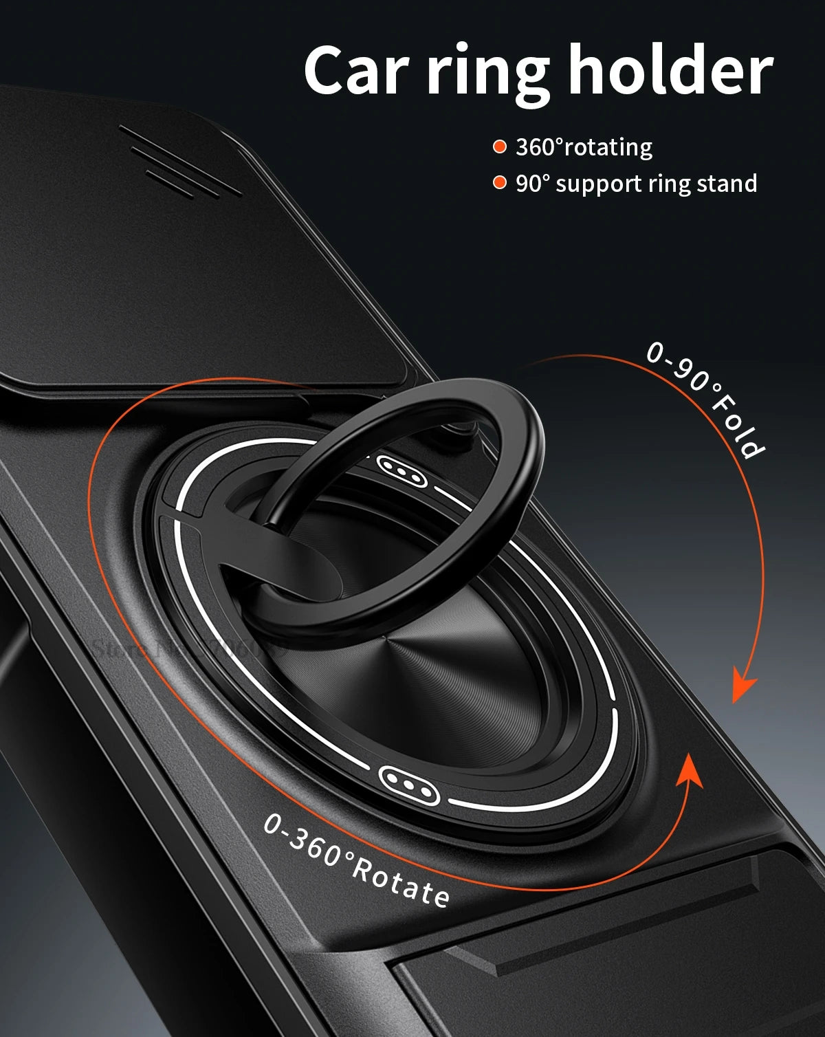 Armor Case For Honor 400 Smart 5G Case Shockproof Slide Lens Protector Phone Cover For Honor 400 Smart Case Fundas With Ring