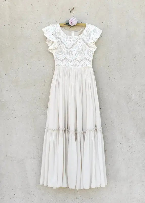 3-14 years Girls Lace Bohemia Long Dresses Baby Kids Flower Wedding Princess Party Dress Vestidos Costume Children Clothing