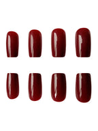 Artificial Press On False Nails Long Acrylic Faux Ongle For Girl Gluing Dark Brown Full Cover Finger Tips Manicure Tool