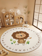 Children's Room Living Room Bedroom Bedside Carpet Round Room Maintenance Free Carpets Sound Insulation Anti Slip Cartoon Rug