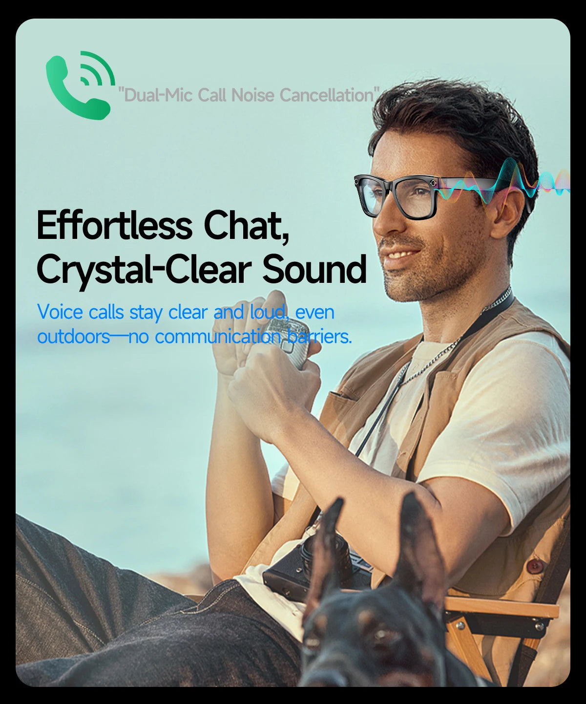 Smart AI Translation Smart Glasses Take Photos Recognizing Objects 4K Camera Bluetooth Music Call Intelligent Recording Glasses