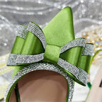 New Arrival Elegant African Party High-heeled Shoes Chain Decoration Trendy Women's Sandals Nigerian Women Wedding Pumps