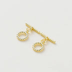 2-6Sets 14K/18K Gold Plated Brass OT Clasp Toggle Clasps Connector for DIY Bracelet Necklace Jewelry Making Findings Accessories