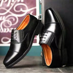 Social Shoe for Men Black Dress Shoes Man Business Spring Autumn Gentleman Elegant and Classic Legitimate Leather Suit Official