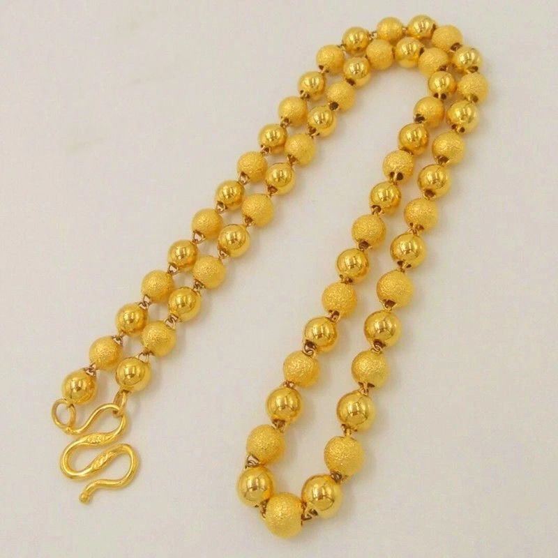 Plated Color 18K Gold Real Gold Necklace Gold Necklace Domineering Fashion Trendy 24K 999 Men's Gold Necklace Pendant Gifts