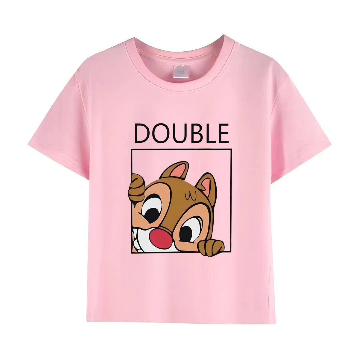 Chip and Dale Disney Kids Tshirts Cartoon Double and Trouble Print Summer Twins Tops Tees Funny Boys Girls Best Friends Shirts