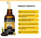 30ml Natural Black Seed Oil Serum Improve Dry&Frizzy Nourish And Repair Damaged Hair Essential Massage Oil Smooth Hair Skin Care