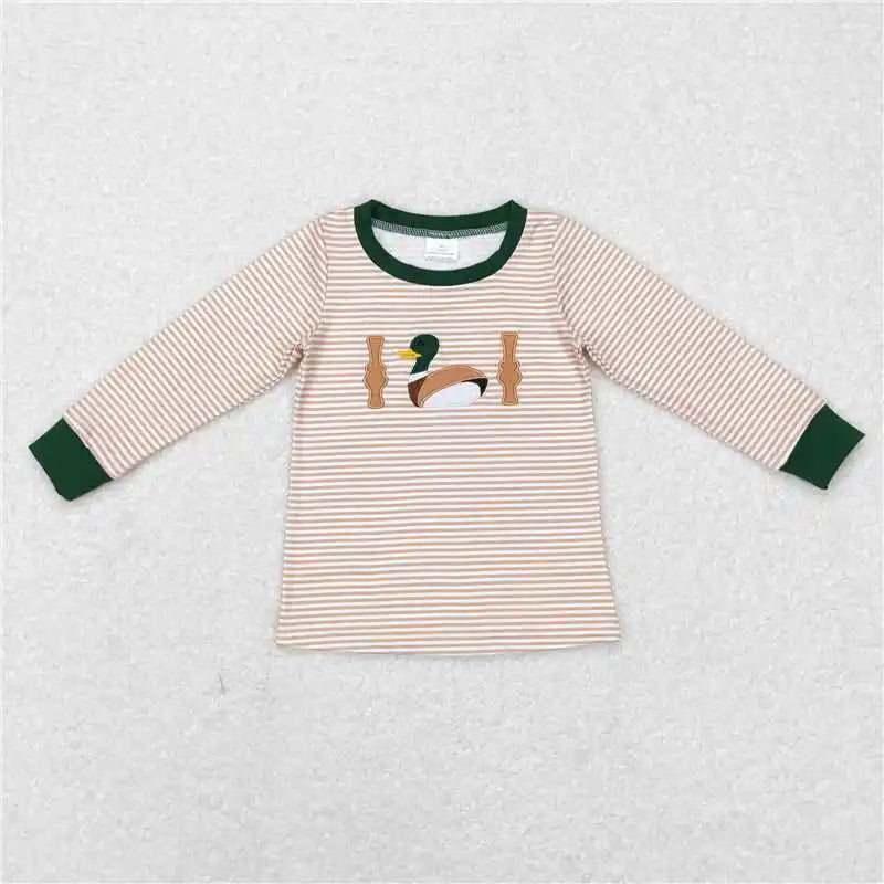 Wholesale Children Long Sleeves Mardi Gras Infant Kids Zipper Tee T-shirts Baby Boy Shirt Toddler Lapel Cotton Pullover Top