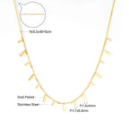 LUXUKISSKIDS Trendy Korean 5 Stars Charms Clavicle Choker Steel Fairy Woman Eight-Pointed Star with Shiny Zirconia Neck Collier