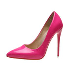 2025 Fashion High Heels 35-45 Plus Size Women Shoes 12cm Thin Stiletto Banquet Wedding Shoes Sexy Pointed Toe Ladies Party Shoes