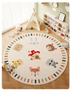 Children's Room Living Room Bedroom Bedside Carpet Round Room Maintenance Free Carpets Sound Insulation Anti Slip Cartoon Rug