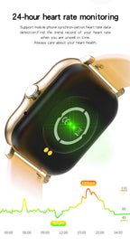 Smart watch for android phone.1.44 inch color screen full touch bluetooth call smart watch magnetic charging