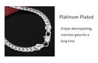 18K Gold/Silver Color 6mm Full Sideways Necklace 8/18/20/24 Inch Chain For Woman Men Fashion Wedding Engagement Jewelry