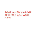 Solid 14k White Gold CVD HPHT Lab Grown Diamond Bezel Setting Fashion Pendant Necklace Wedding Necklace For Woman NO IGI