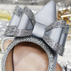 New Arrival Elegant African Party High-heeled Shoes Chain Decoration Trendy Women's Sandals Nigerian Women Wedding Pumps