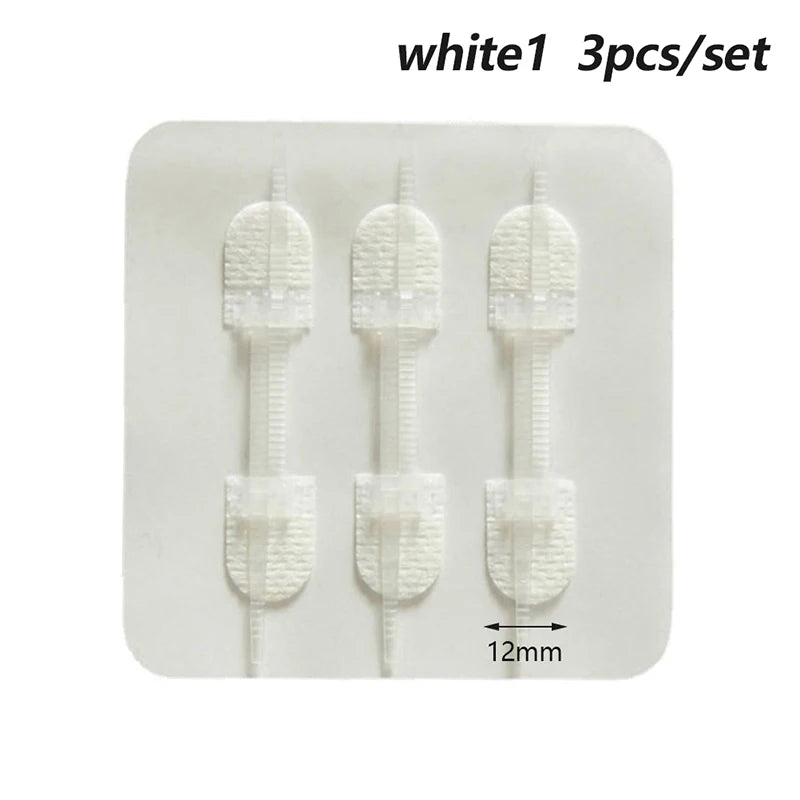 3PC/set Portable Zipper Tie Wound Closure Patch Hemostatic Patch Wound Fast Suture Zipper Band-Aid Outdoor  Safety Survival