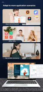 2026 Office Laptop Windows 11 intel core i7 8650U intel Atom x7 A3950 14.1 inch Notebook Computer PC 1920*1080P 12GB RAM 2TB SSD