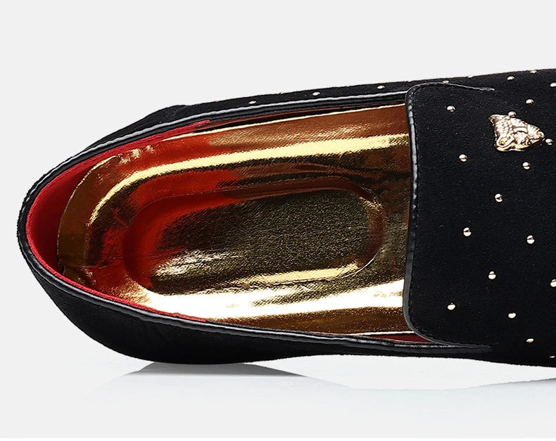 Men Loafers Leather Dress Shoes for Man Slip on Loafers Elegant Shoes Fashion Men's Flats Club Party Shoes Male Zapatos Hombre