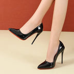 2025 Fashion High Heels 35-45 Plus Size Women Shoes 12cm Thin Stiletto Banquet Wedding Shoes Sexy Pointed Toe Ladies Party Shoes