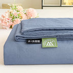 Washed Cotton Bed Flat Sheet for Double Bed Plain Solid Color Top Sheets Single/Queen/King Flat Bedsheets Home Bed Linen Sheets