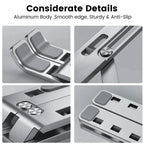Adjustable Laptop Stand Aluminum Alloy Desktop Holder Foldable Portable Bracket for Macbook Air Pro  Notebook Tablet Pad Cooling