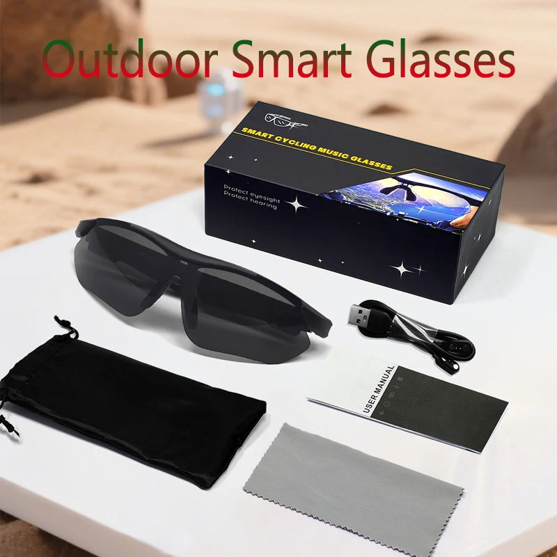 Smart Bluetooth Glasses Listening To Music Phone Calling Cycling Sport Headphone UV Protection intelligence Sunglasses Men Women