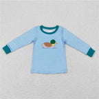 Wholesale Children Long Sleeves Mardi Gras Infant Kids Zipper Tee T-shirts Baby Boy Shirt Toddler Lapel Cotton Pullover Top