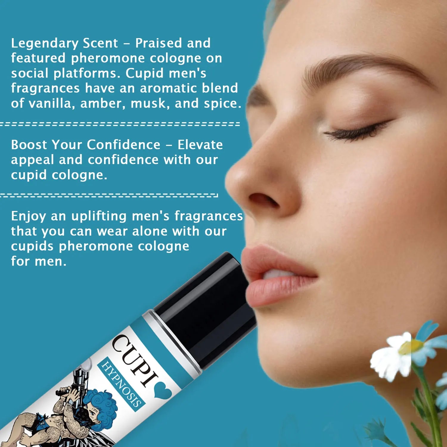 10ML Cupids Roll-on Perfume Original Pheromone Cologne for Men Eau de Parfum Long Lasting Fragrance Men's Perfumes Samples