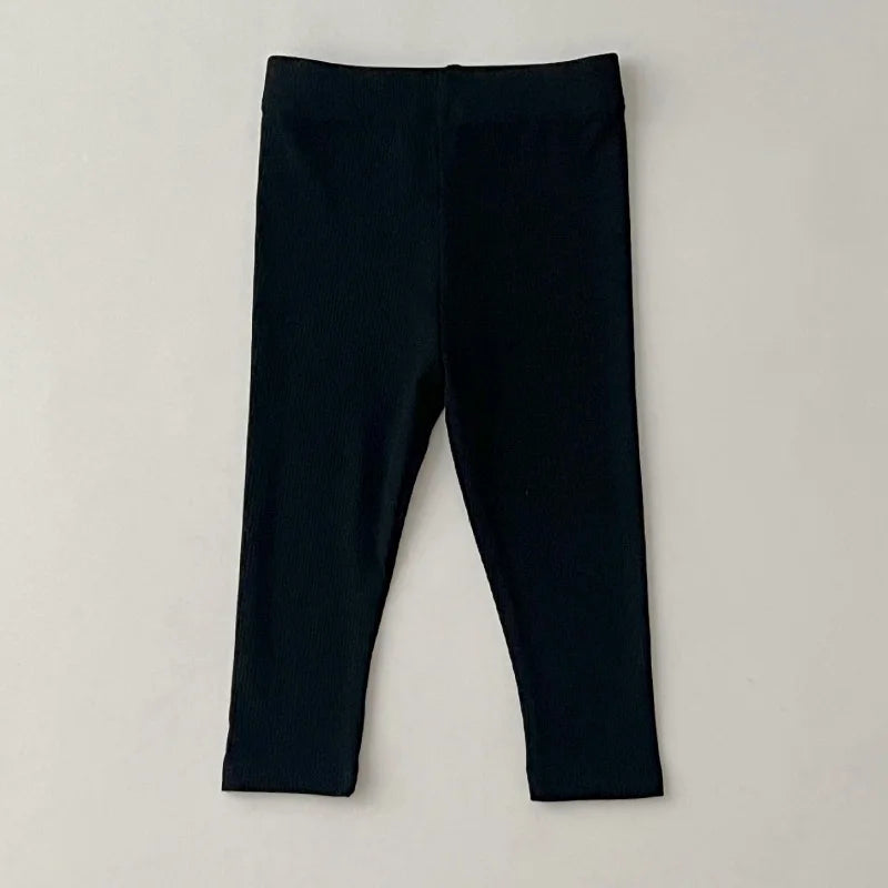 Baby clothes 0-6 year old children's pants striped cotton girls solid color leggings casual striped thin new boys elastic pants