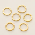 10/20Pcs/Pack 14K/18K Gold Color Plated Close Jump Rings Split Rings Connector for Jewelry Necklace Making Accessories