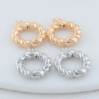 14*17MM 14K Gold Color Plated Round Clasps Necklace Clasps High Quality Jewelry Accessories