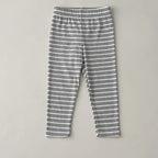 Baby clothes 0-6 year old children's pants striped cotton girls solid color leggings casual striped thin new boys elastic pants