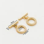 2-6Sets 14K/18K Gold Plated Brass OT Clasp Toggle Clasps Connector for DIY Bracelet Necklace Jewelry Making Findings Accessories