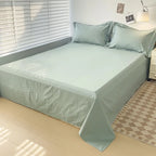 Soft Egyptian Cotton Bed Sheet Home Textile Luxury 400TC 100% Cotton Flat Sheets Bed Linen Single Queen King Size Bedspreads