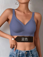 Seamless Bras for Women Comfort Lingerie Padded Sports Tops Non-wire Underwear Soft Bralette Support Sexy Bra Intimates