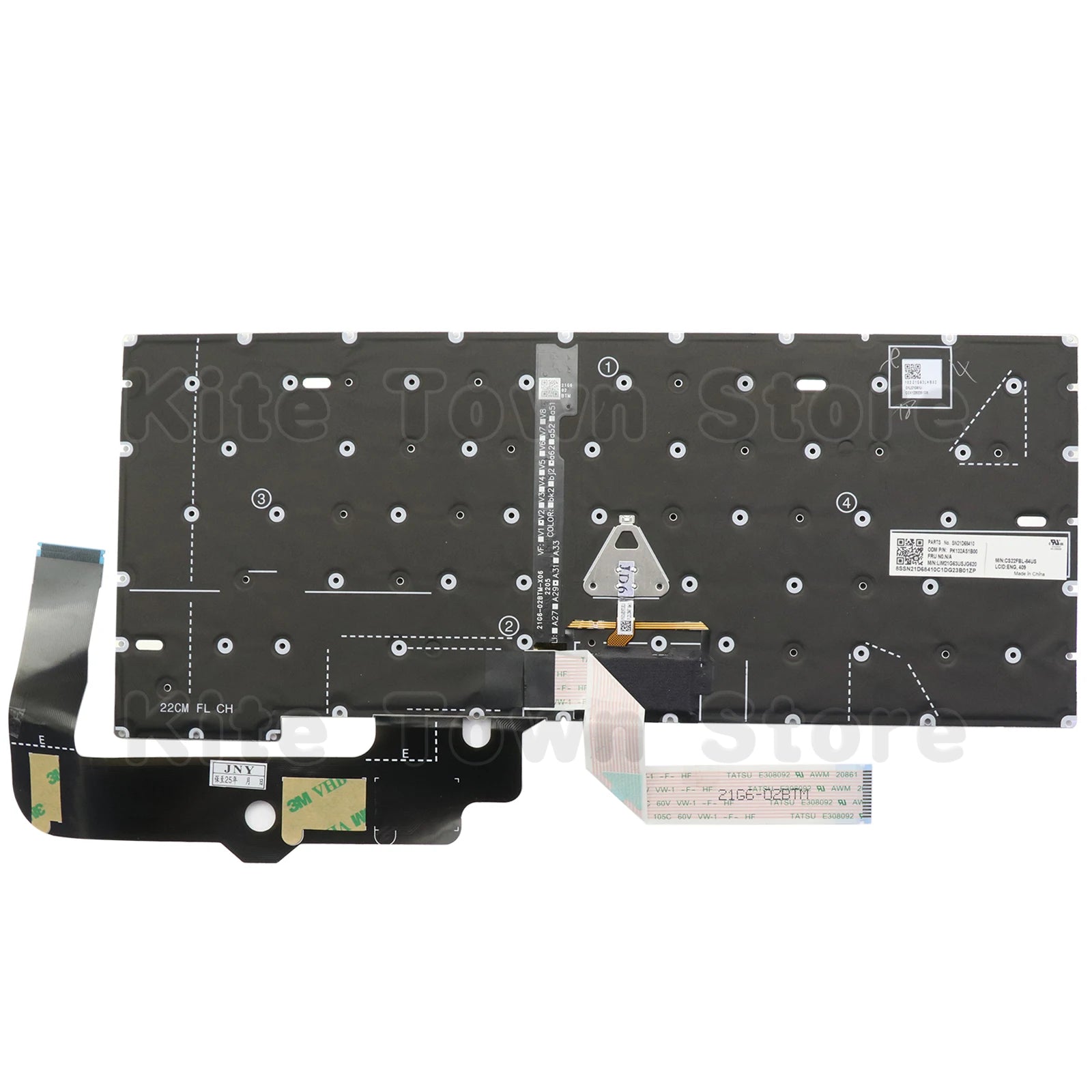 New US Layout Laptop Keyboard for Lenovo Thinkpad T14s Gen3 T14s Gen4 E14 Gen5 Backlit Black Without Frame With TrackPoint
