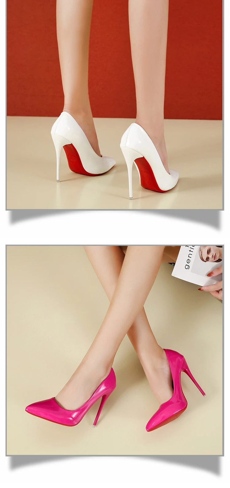 2025 Fashion High Heels 35-45 Plus Size Women Shoes 12cm Thin Stiletto Banquet Wedding Shoes Sexy Pointed Toe Ladies Party Shoes