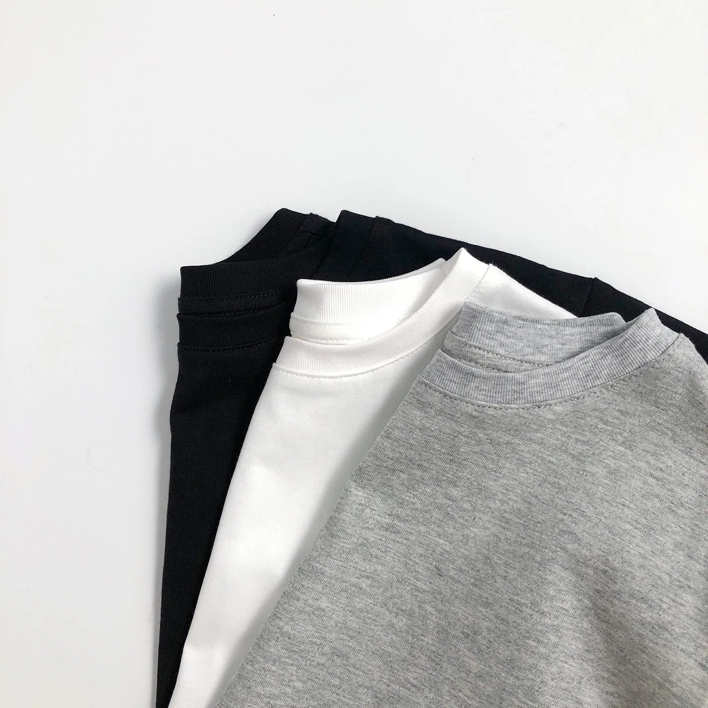 New Kids Cotton Long Sleeve T-Shirt Top 2-7Y Boys Girls Loose Basic Shirt Korean Children's Clothes 2025 Soft Undershirt Outfit